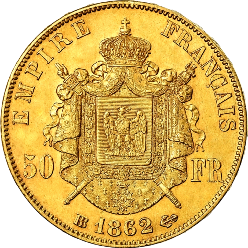 50 francs Napoléon III 1862 - FACTICE Le Tricheur”